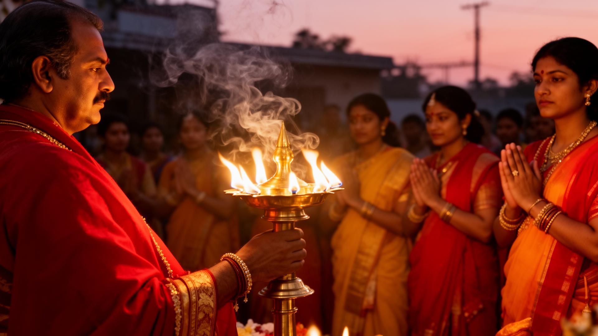 Evening aarti ceremony