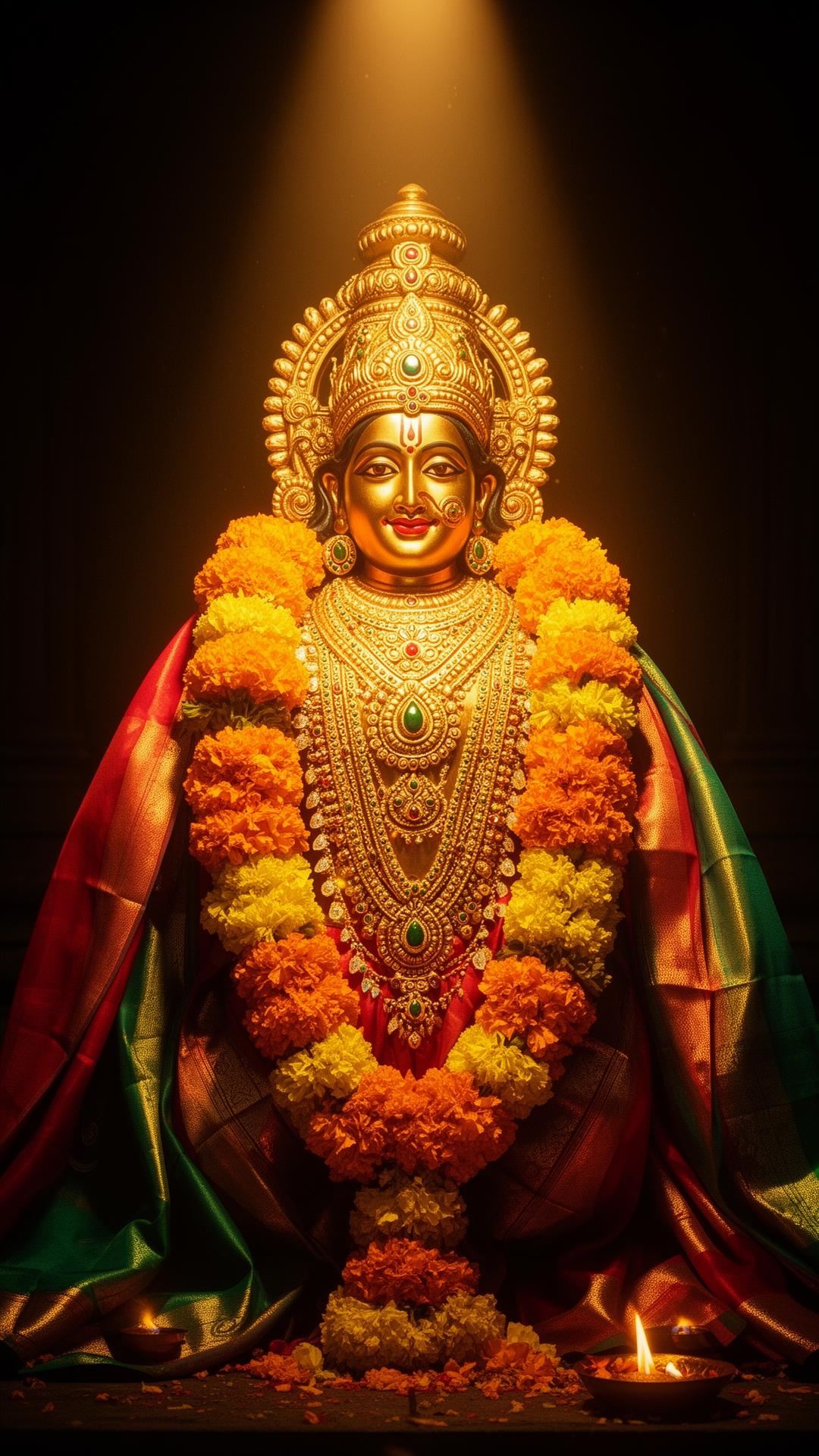 Adorned deity